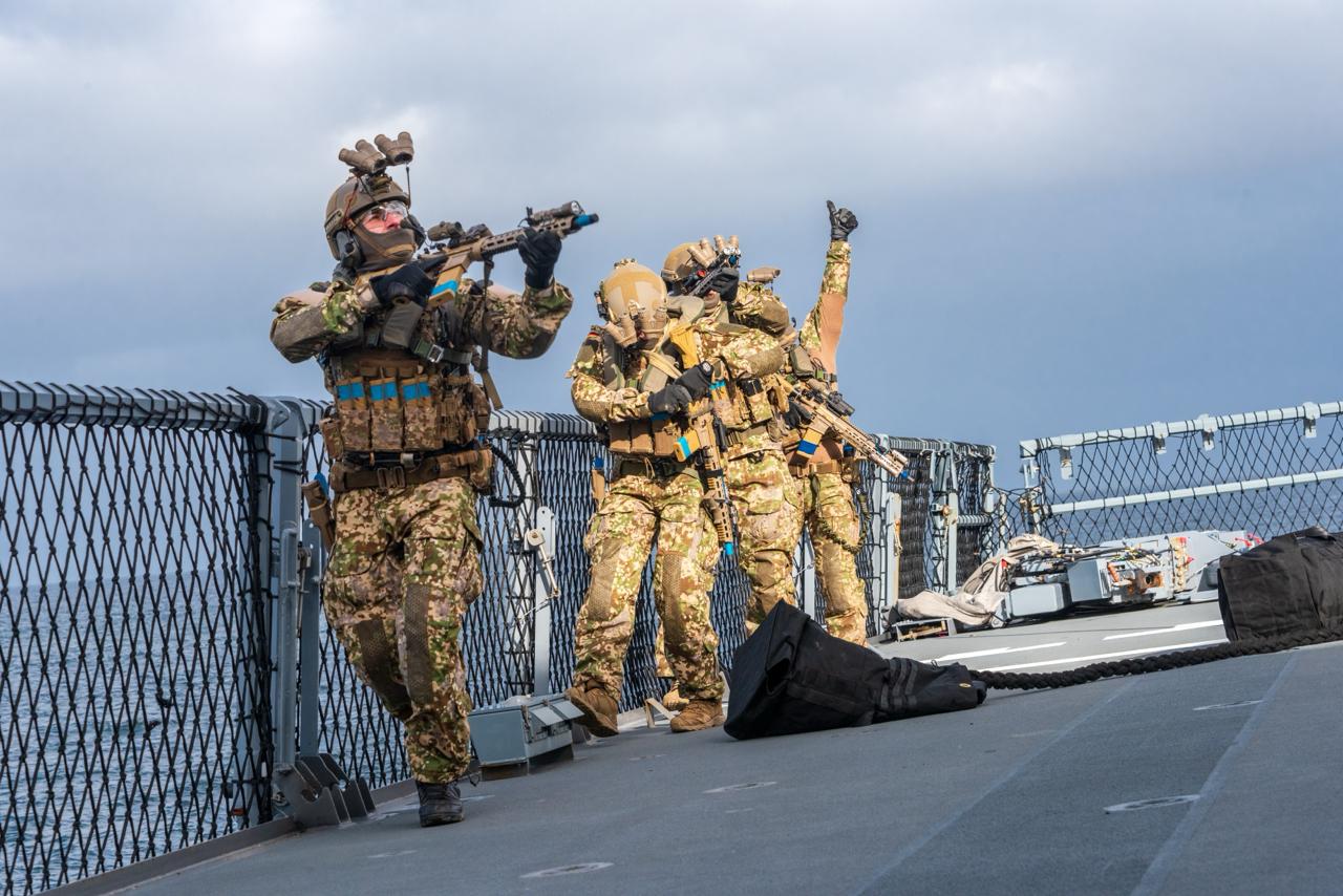 Naval special operations on deck